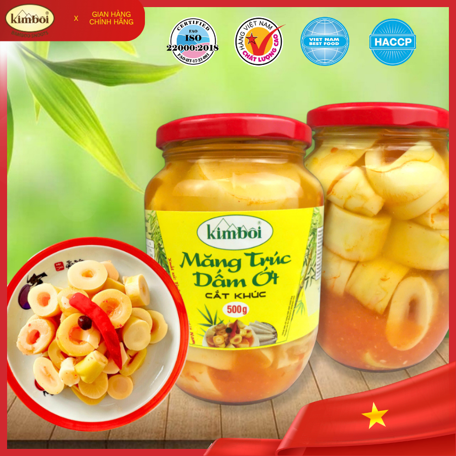 Măng trúc dấm ớt nguyên cây 500g