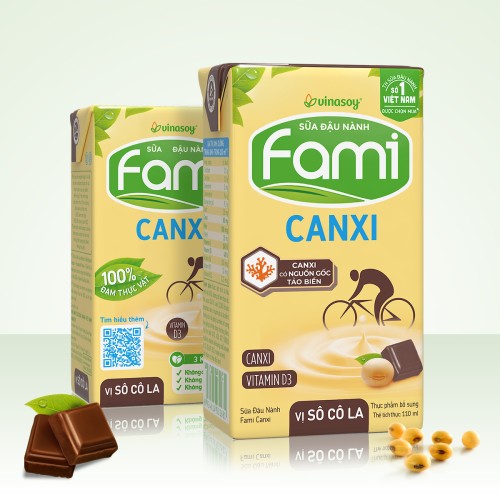 Fami Calcium Soy Milk – Chocolate Flavor (110ml carton)