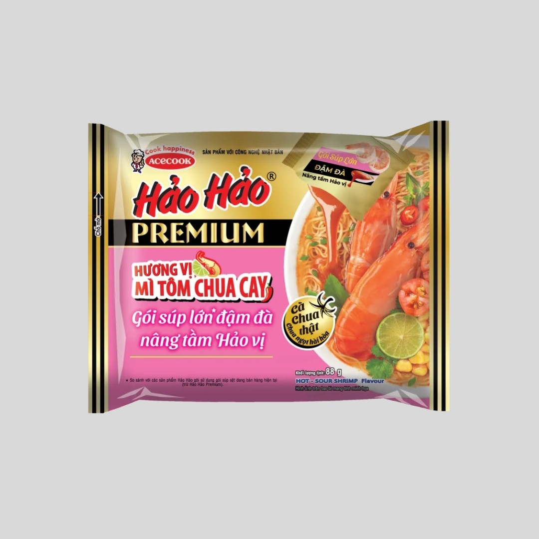 Hao Hao Premium dietary supplement – ​​spicy and sour instant noodle flavor